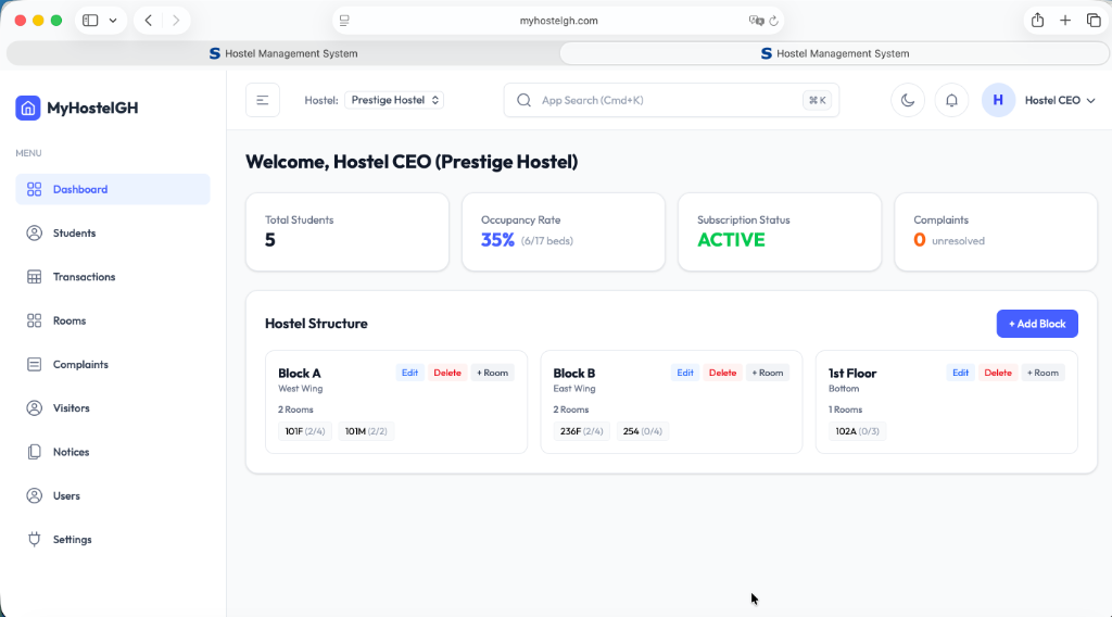 Website Ghana Platform Preview
